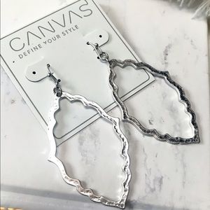 Silver dangle earrings